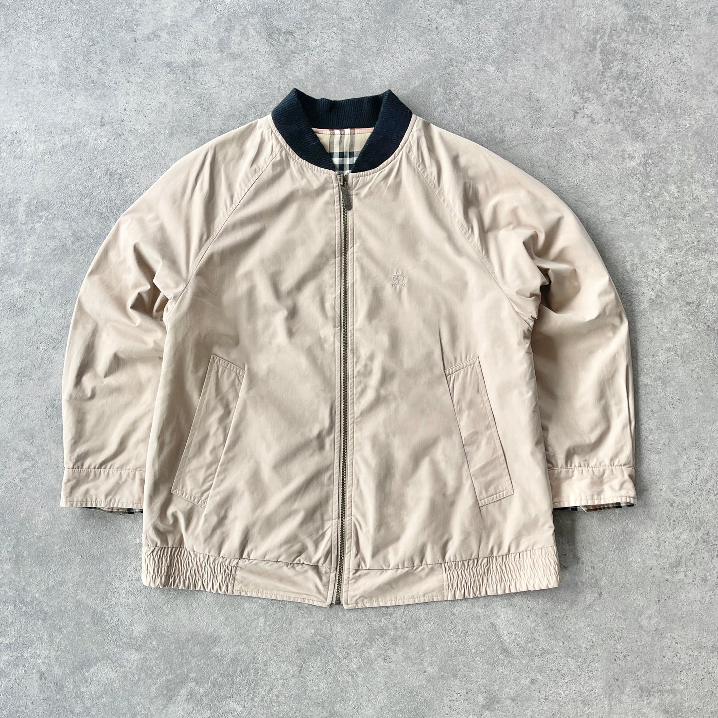 Burberry’s 1990s reversible nova check bomber jacket (S)