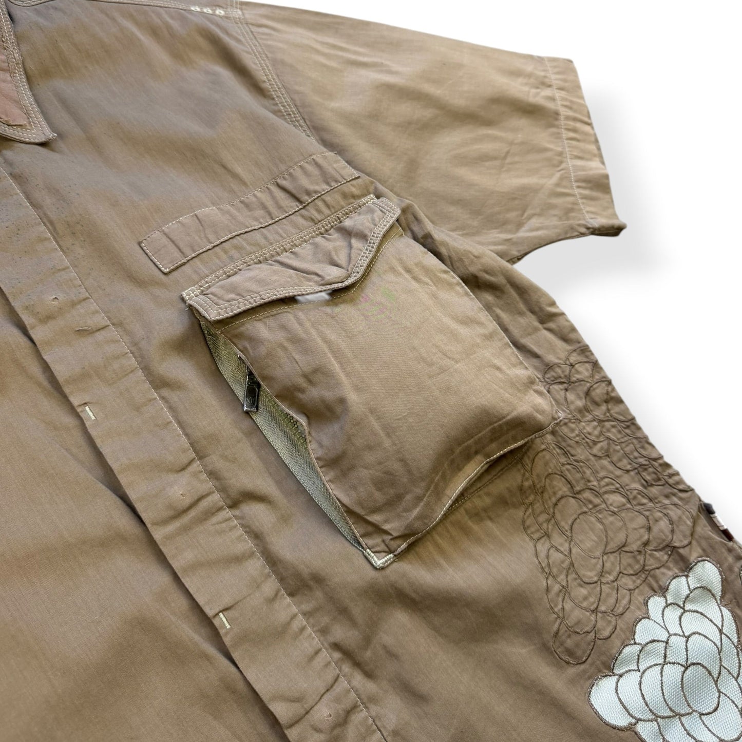 2000's Maharishi Geometric Pattern Shirt (S) | Default Title, Blue