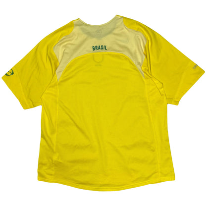 Nike Total 90 2004 Brazil Shirt In Yellow ( L ) - 1036 Emporium