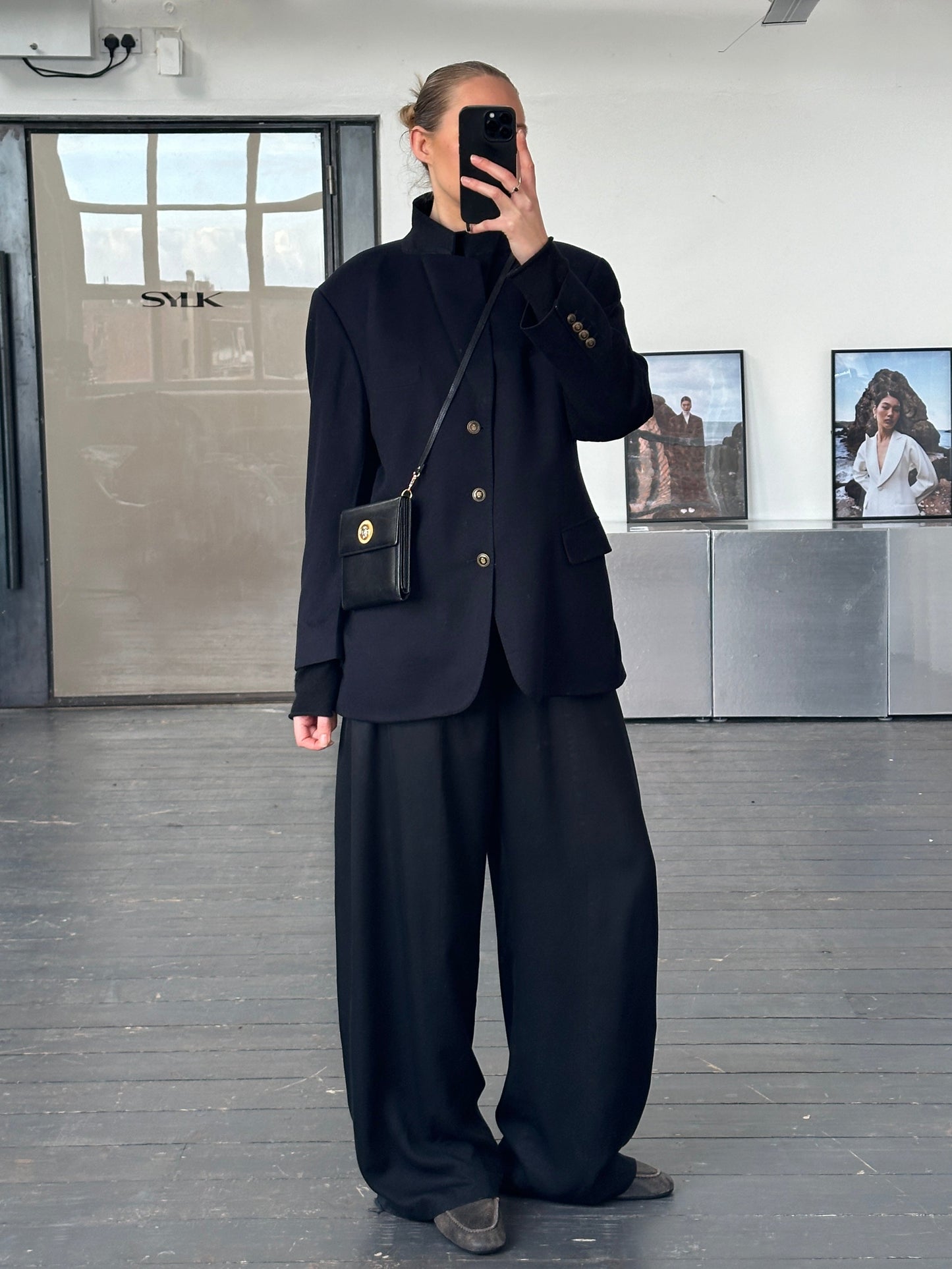 Vintage 1990s Pure Cashmere Single Breasted Blazer - 42R/L