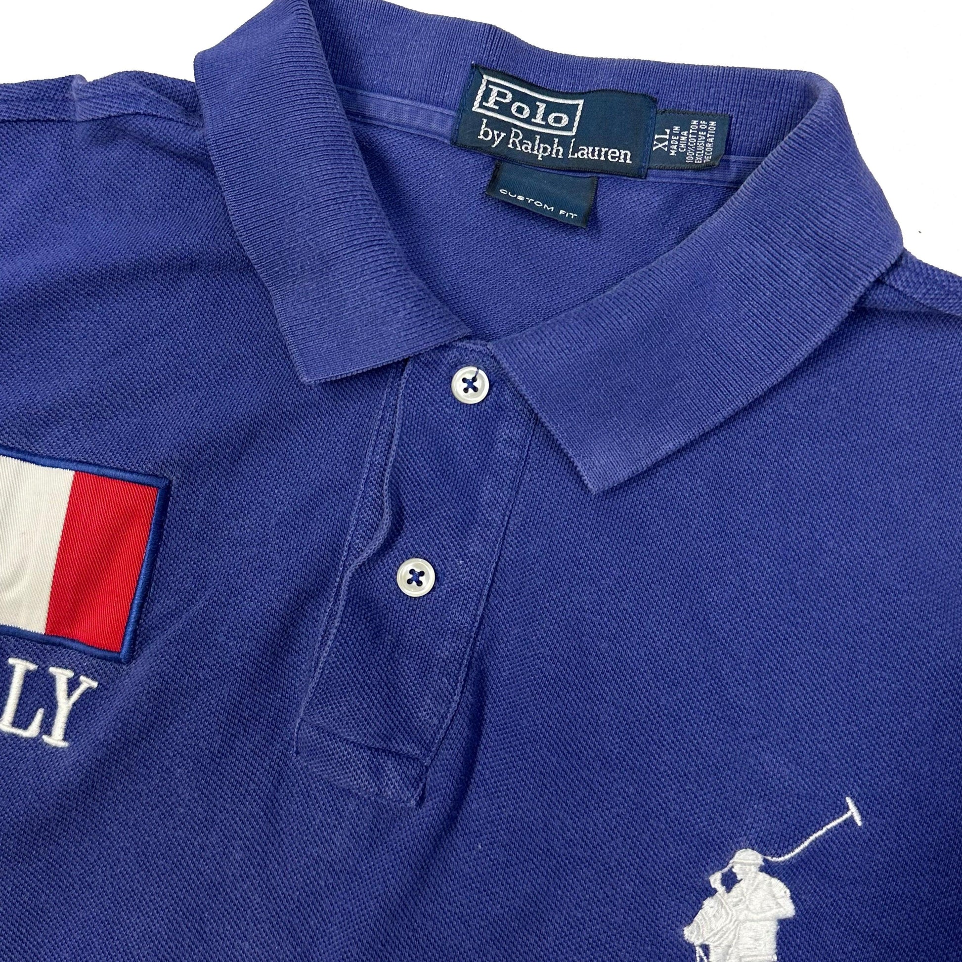 Ralph Lauren Spellout Italy Polo In Navy ( XL ) - Known Source