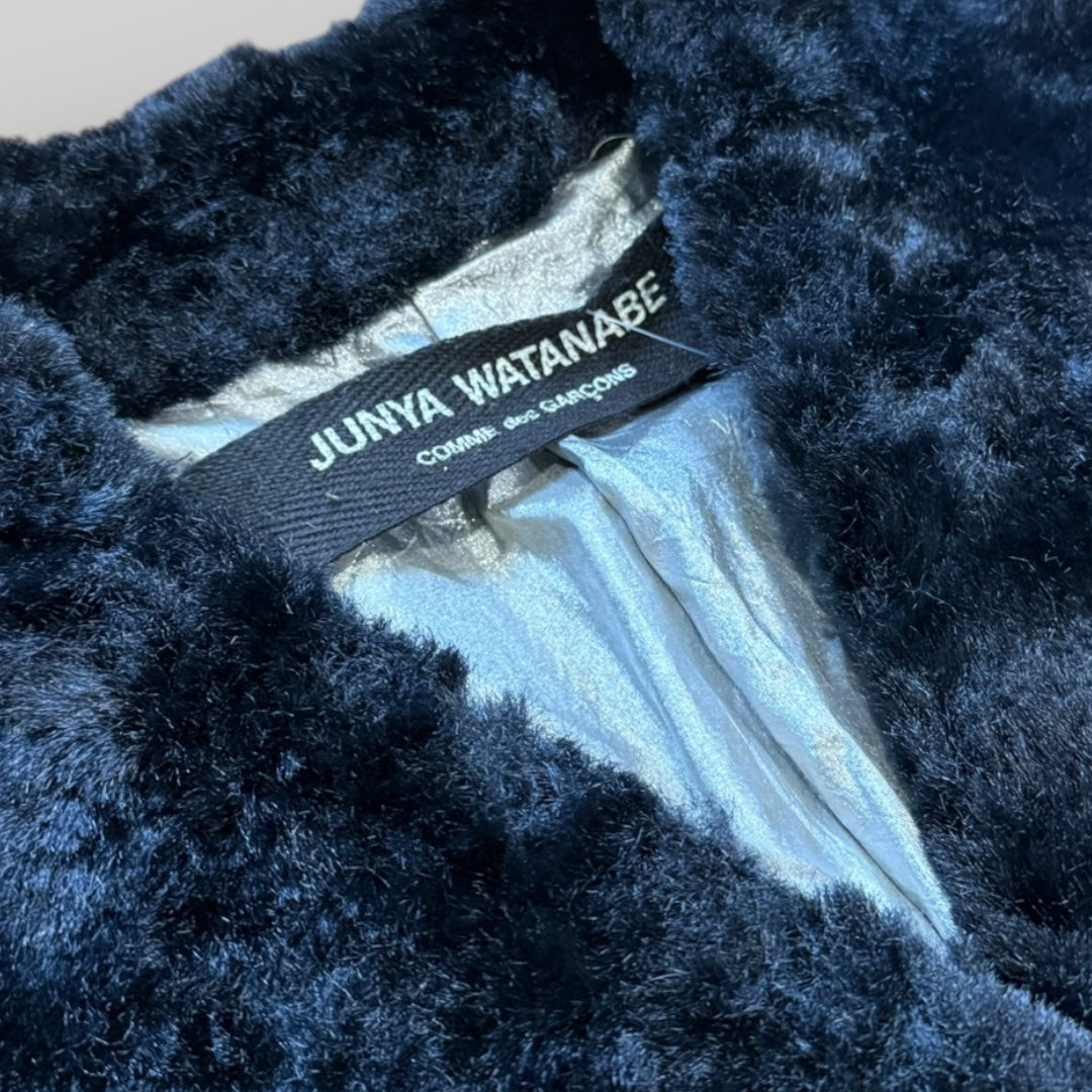 Comme des Garçons Junya Watanabe 1995 Runway Fur Collar Coat XS