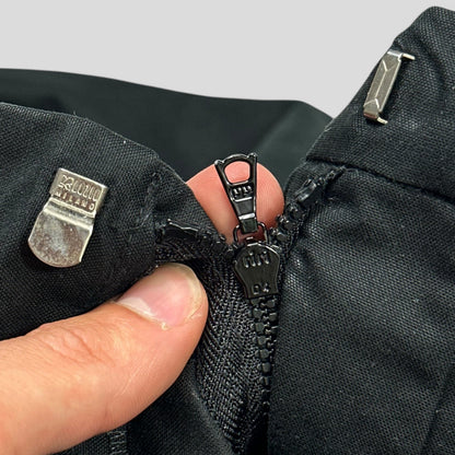 Miu Miu 1999 Modular Hip Pocket Co-nylon Carpenter Trousers - M/L | Default Title, Black