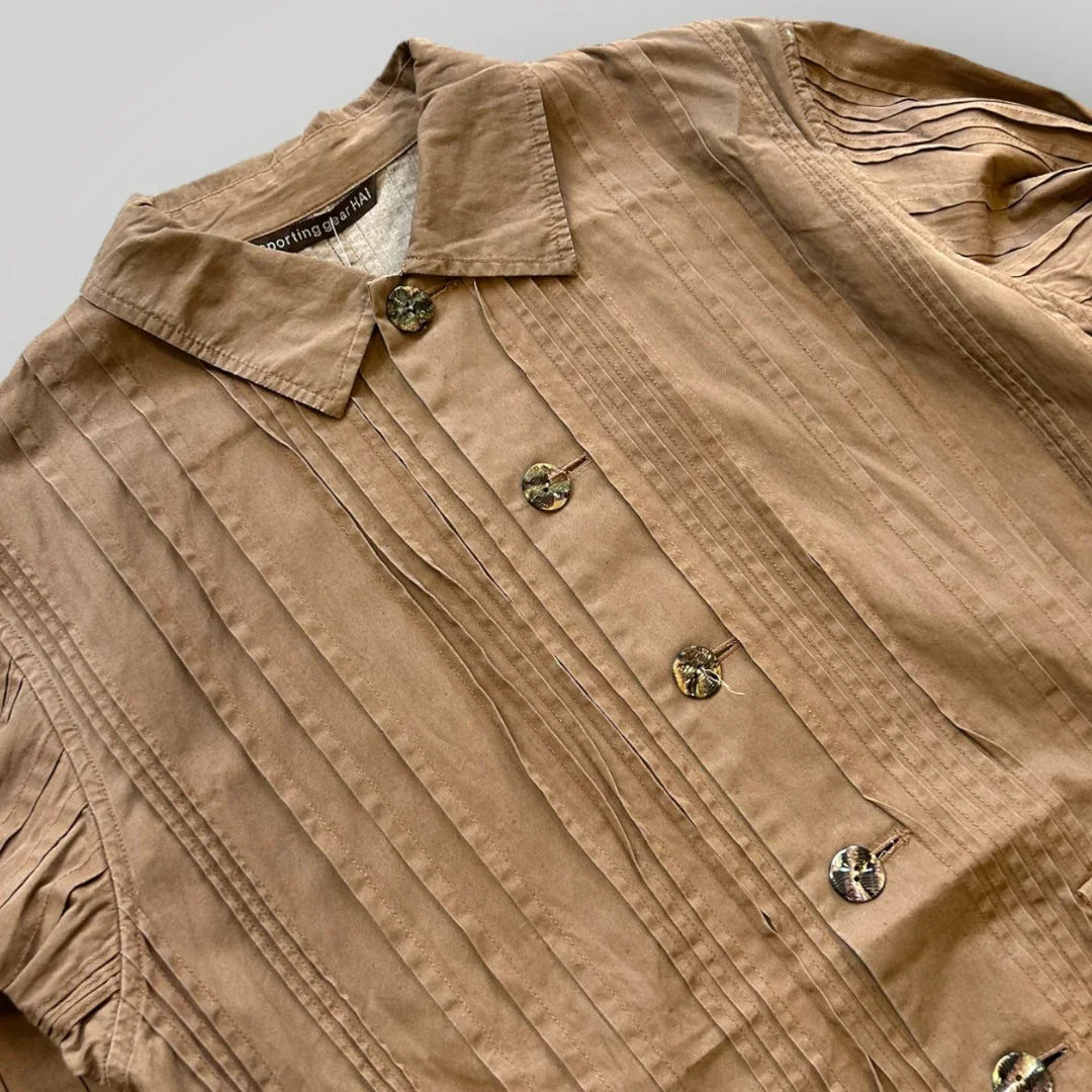 Hai Sporting Gear by Issey Miyake Pleated Overshirt M