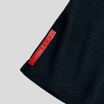 Prada Sport 2009 Nylon Collared Cotton Shirt - L | XL, Black