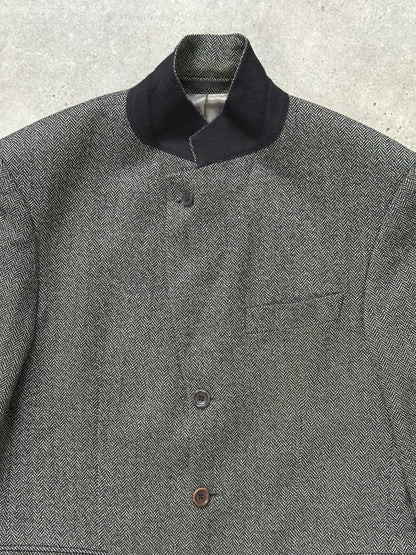 Loro Piana 1990s Wool Cashmere High Neck Blazer - 38R/L