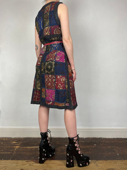 Jean Paul Gaultier S/S 1999 sequin patchwork dress