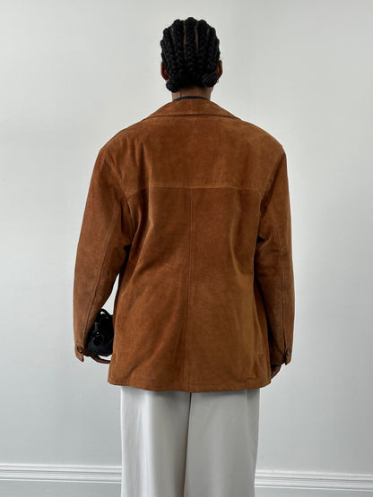 Italian Vintage 1990s Suede Jacket - L