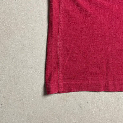 S/S 1985 Ruby Red Centre Compass Logo Smoke Stencil Graphic