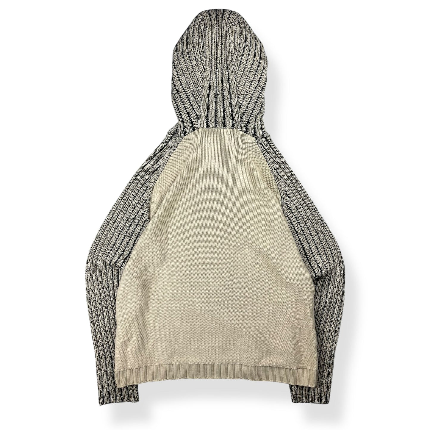 2000's Schott Asymmetric Zip Knitted Balaclava Hoodie (XL) | Default Title, Black