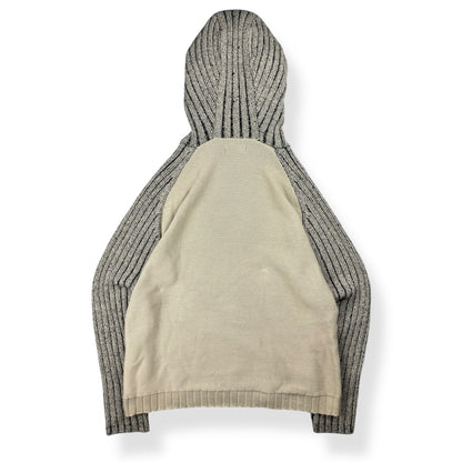 2000's Schott Asymmetric Zip Knitted Balaclava Hoodie (XL) | Default Title, Black
