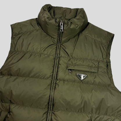 Prada Milano 2015 Nylon Goose Down Puffer Gilet - IT56