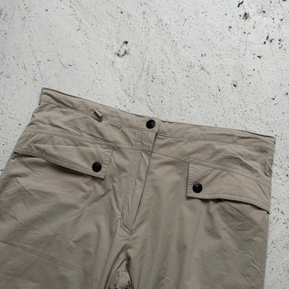 1990s armani jeans cotton snow trousers | O/S, Beige