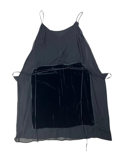 Miu Miu 1990s velvet sheer slip dress
