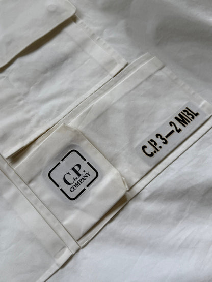 C.P. Company Metropolis Series White Hydro Tela Smock Jacket L | O/S, White