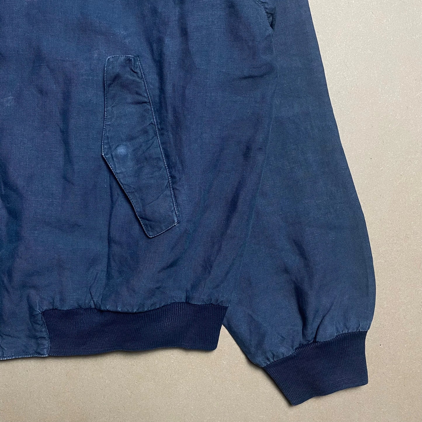 S/S 1992 C.P. COMPANY Ideas From Massimo Osti Royal Blue Rubber Flax Bomber Jacket
