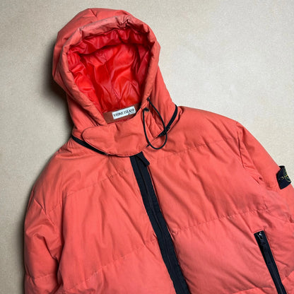 A/W 2000 Safety Orange Waxed Cotton Puffer