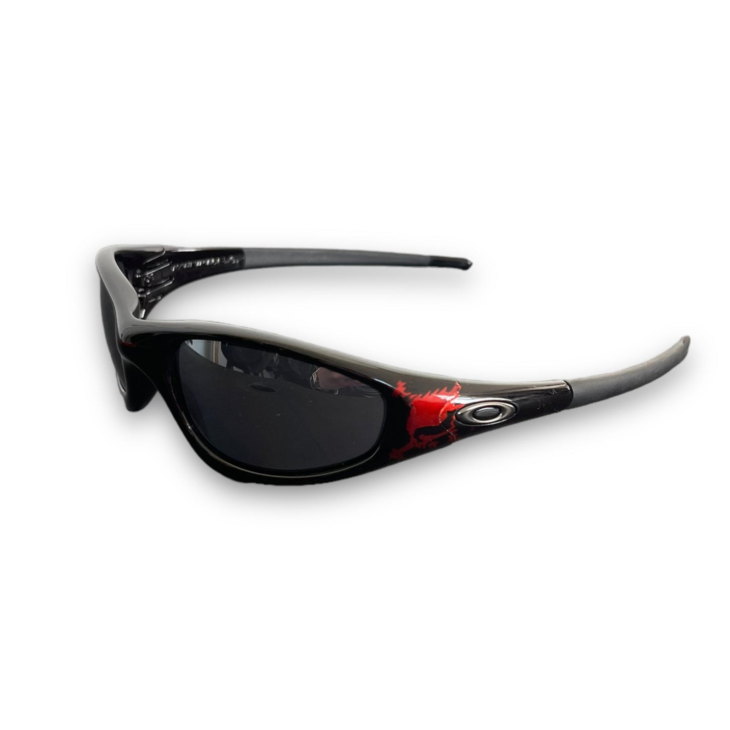 Oakley New Straight Jacket Blood Skull / Black Iridium | Default Title, Black