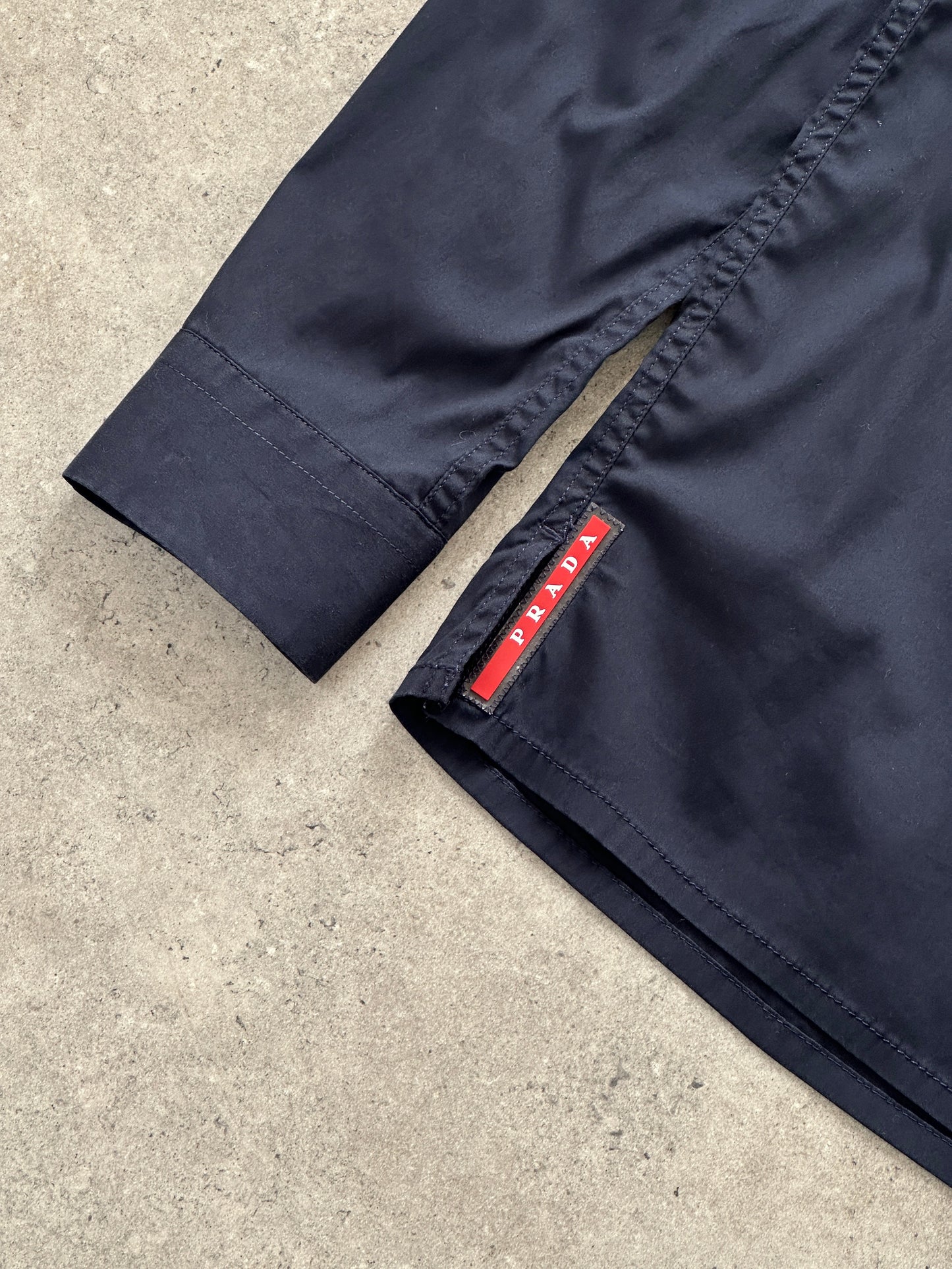 Prada 2000s Cotton Logo Shirt - M