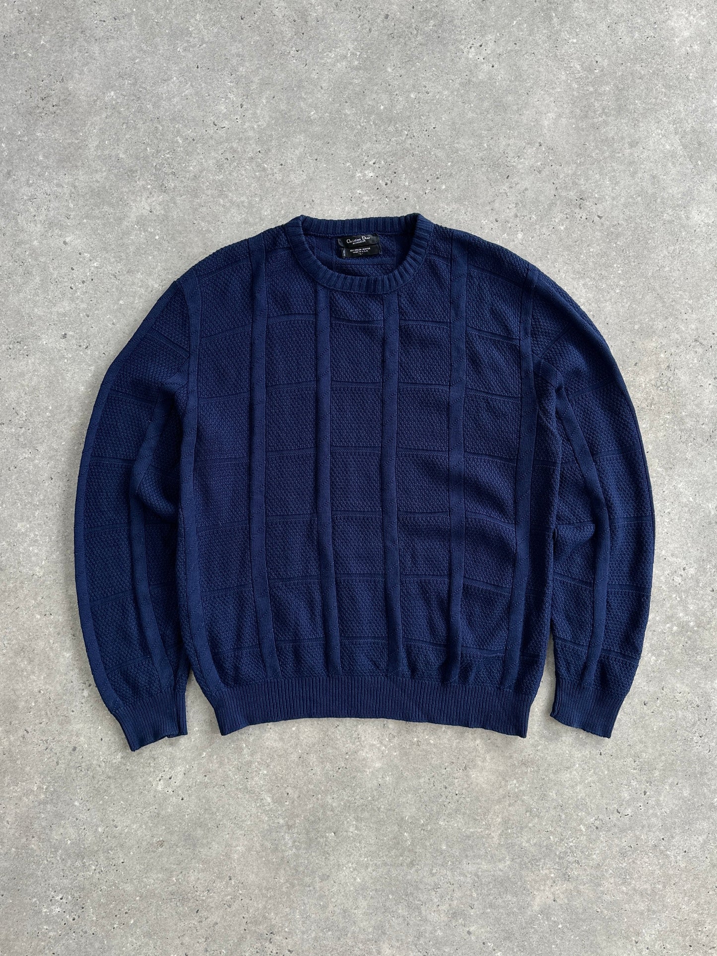 Christian Dior Monsieur 1980s Knitted Jumper - L