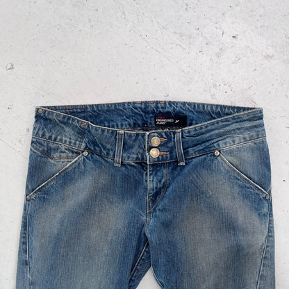 vintage levis engineered low rise jeans | Blue, Red