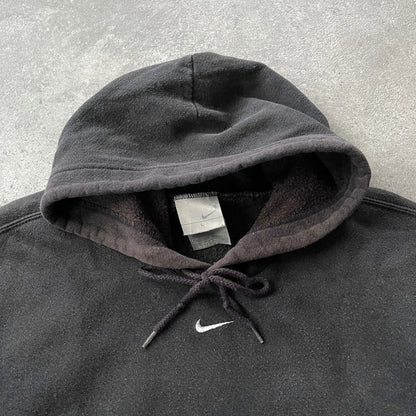 Nike RARE 2000s heavyweight centre swoosh hoodie (L)