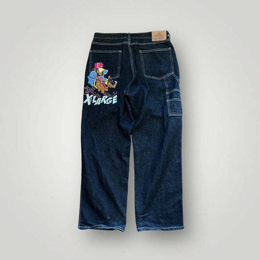 X-Large 2000's Embroidered Jeans 34x32