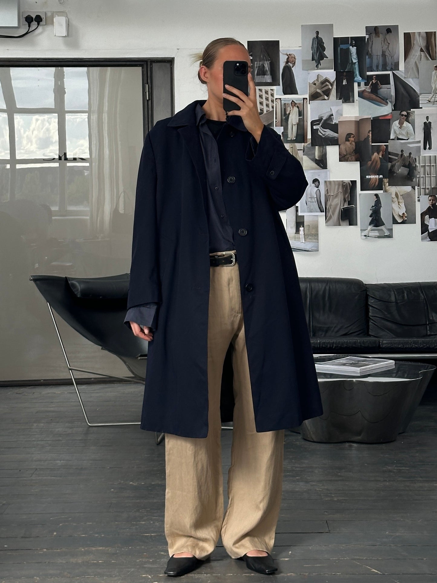 Aquascutum 1990s Pure Wool Trench Coat - XL