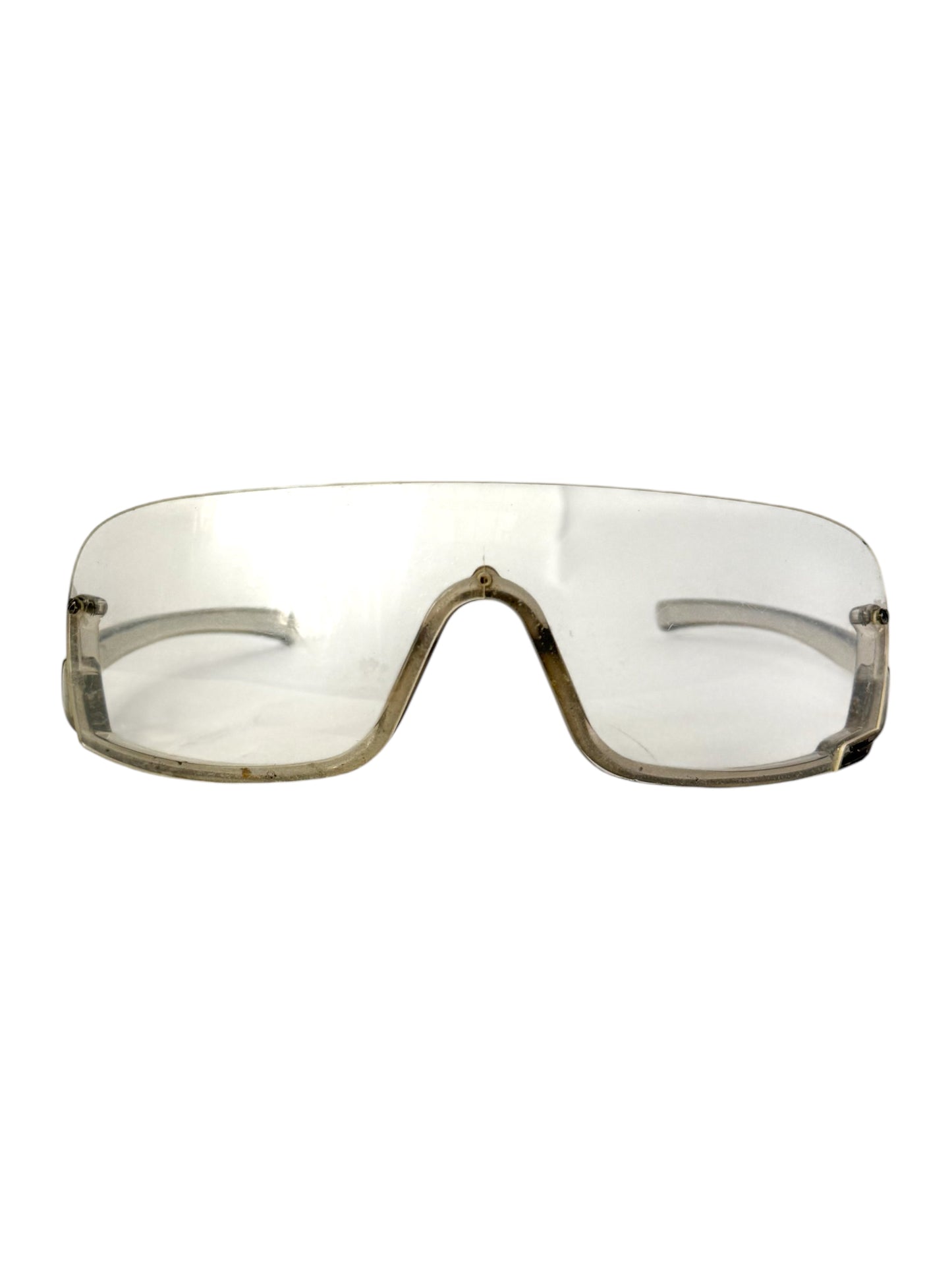 Gucci Vintage Clear Plastic Glasses