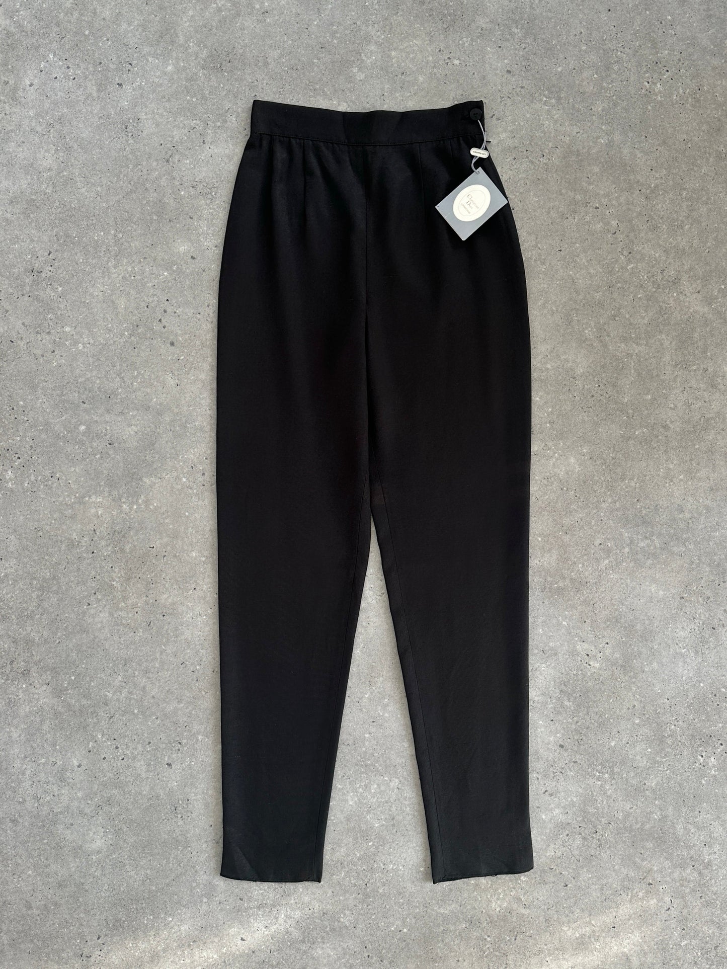 Christian Dior Coordonnes 1990s Silk Tapered Leg Trousers - W24