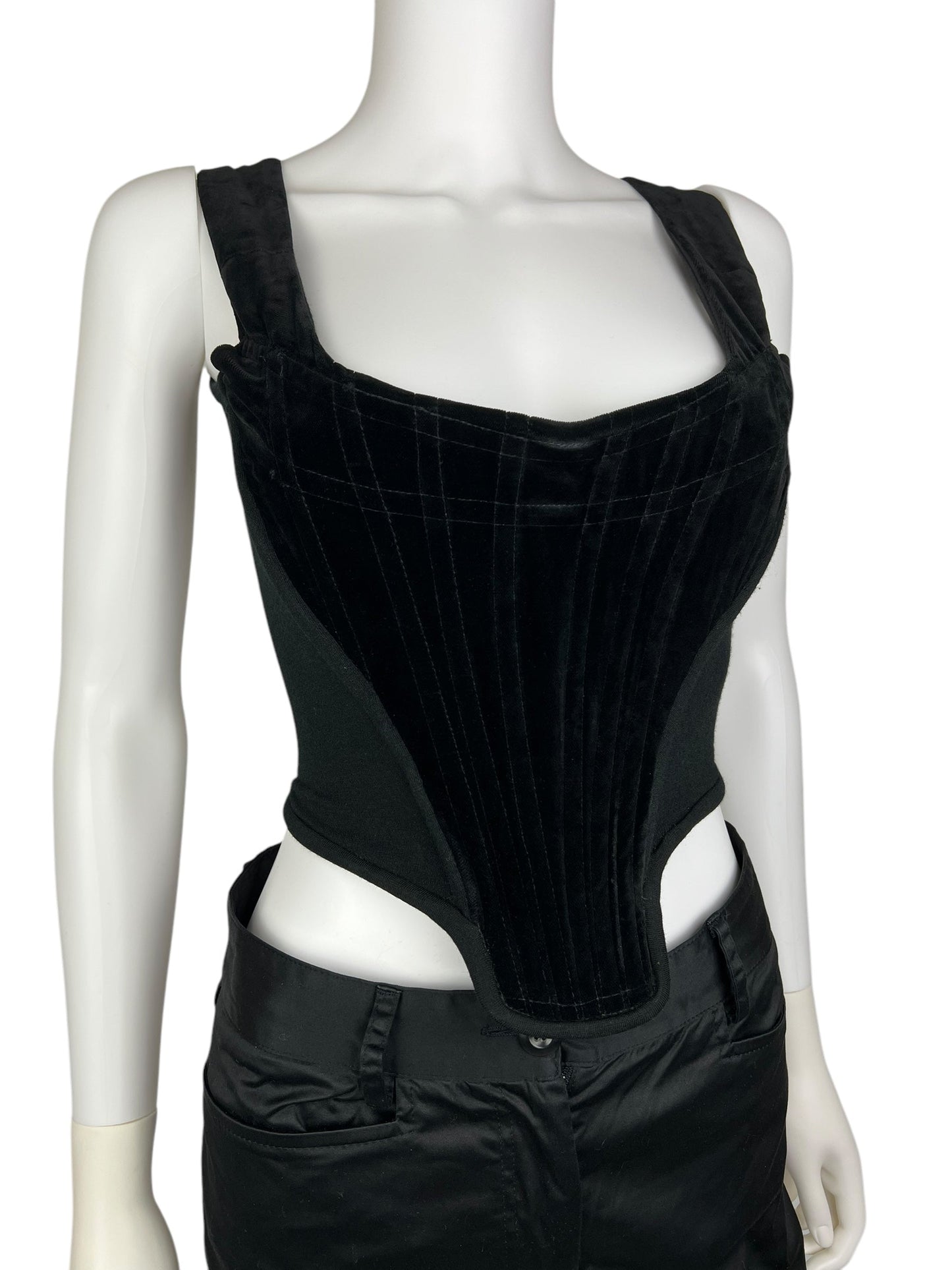 Vivienne Westwood A/W 1991 velvet corset | Black, Black