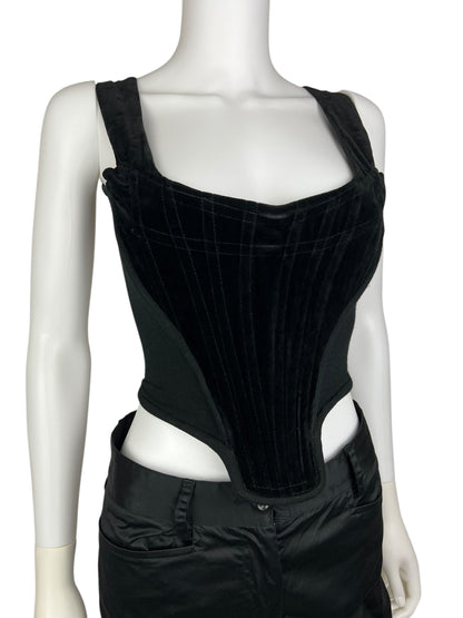 Vivienne Westwood A/W 1991 velvet corset | Black, Black