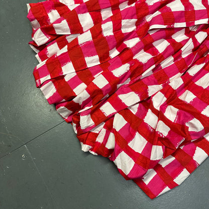 Uniqlo X Marni Checkered Skirt In Red ( S )