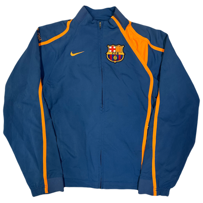 Nike T90 Barcelona 2005/06 Tracksuit In Blue & Orange ( S )