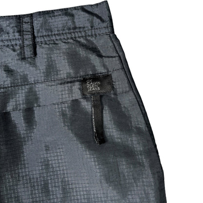 Calvin Klein Jeans 00's Nylon Ripstop Mini Skirt UK 8/10 | 8/10, Black
