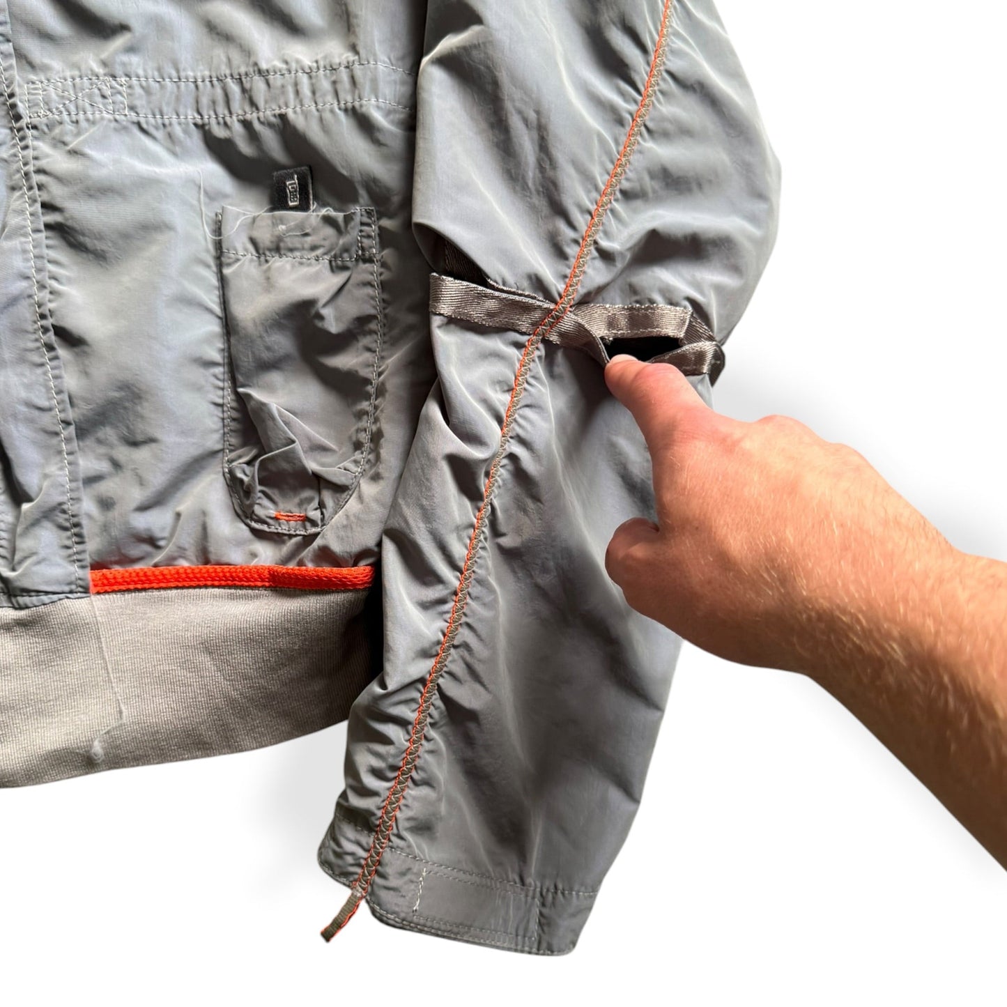 2000's Hugo Boss 'Orange' Iridescent Nylon Bomber (M) | Medium, Blue