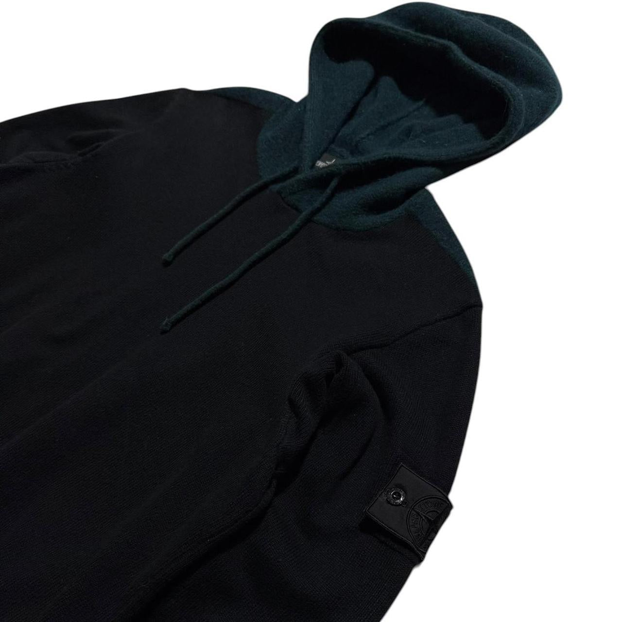 Stone Island Shadow Project Wool Pullover Hoodie | Medium, Black
