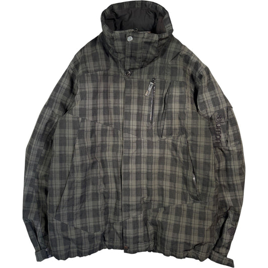 Salomon 2010 Plaid Ski Jacket L | Large, Green