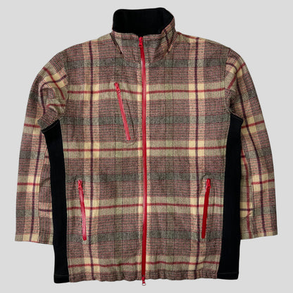 Comme Des Garçons SHIRT AW05 Technical Wool Plaid Jacket - M/L | Default Title, Red