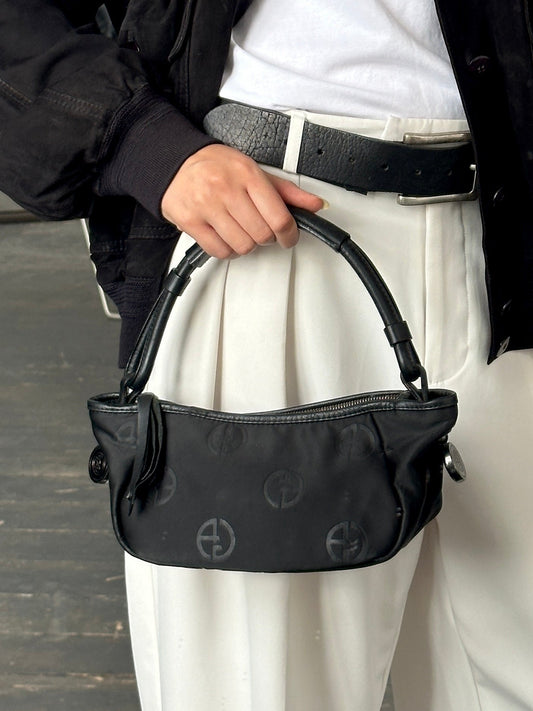 Giorgio Armani 2000s GA Monogram Baguette Bag