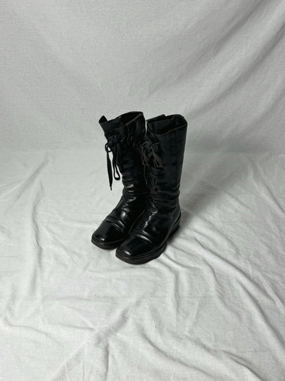 ANN DEMEULEMEESTER COMBAT BOOTS | DEFAULT TITLE, Black