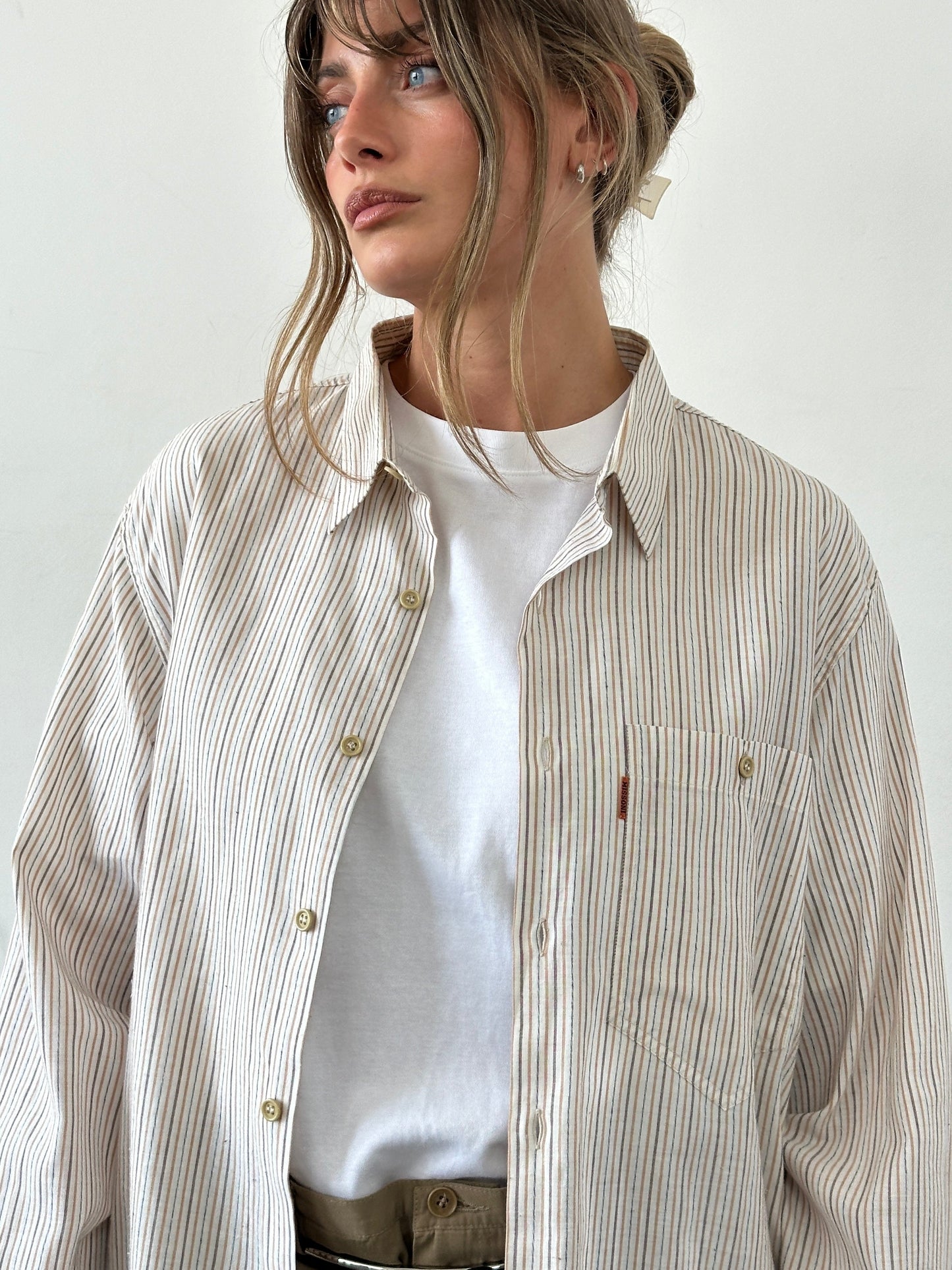 Missoni 90s Cotton Stripe Shirt - L/XL