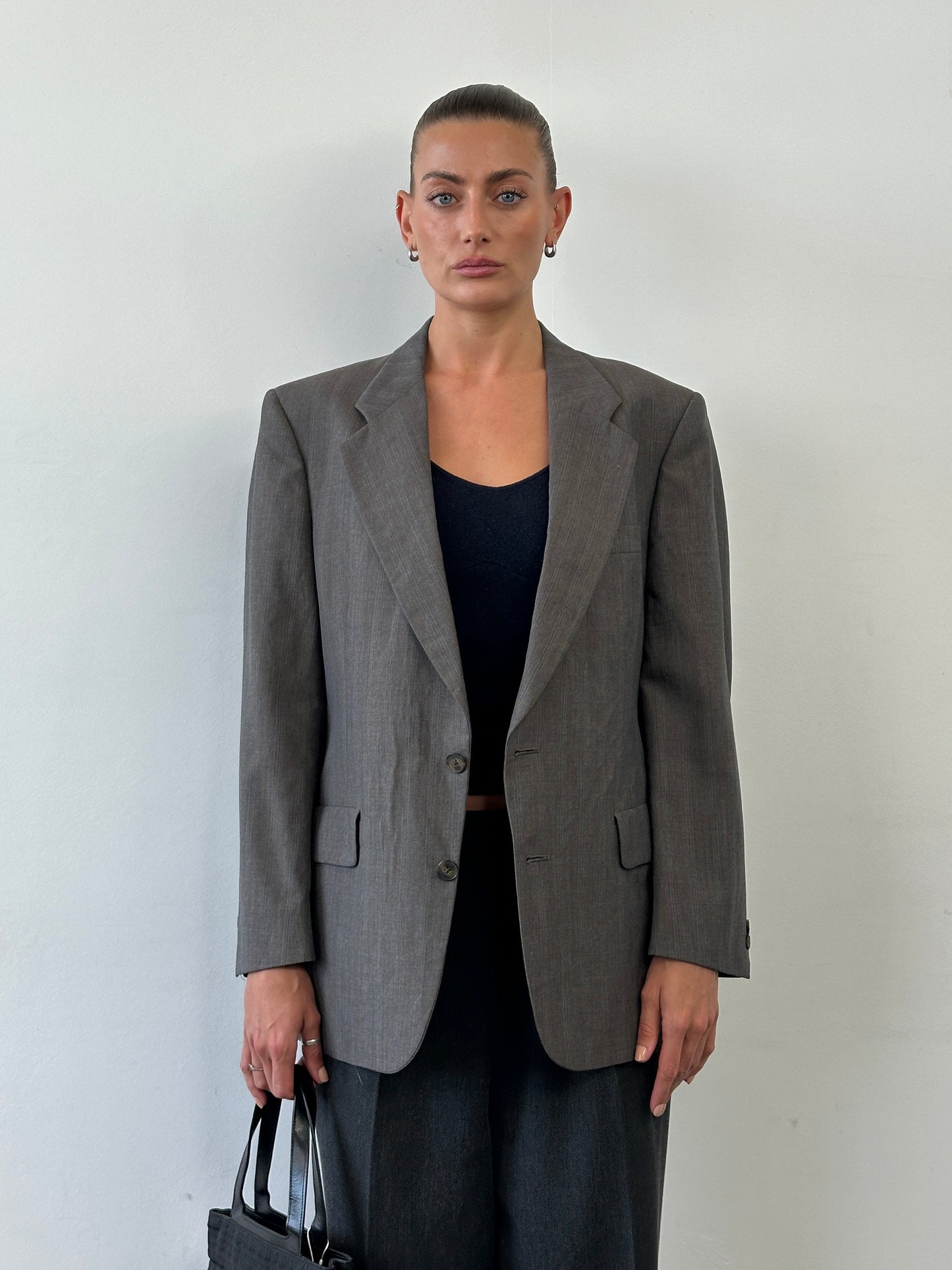 Christian Dior Monsieur 80s Stripe Single Breasted Blazer 38R/L