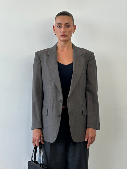 Christian Dior Monsieur 80s Stripe Single Breasted Blazer 38R/L