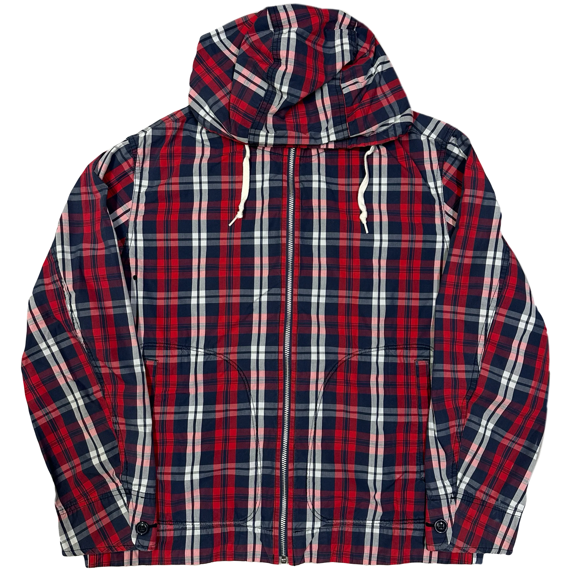 Uniqlo Japan Plaid Jacket In Red & Navy ( S ) - 1036 Emporium