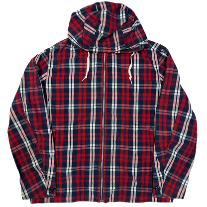 Uniqlo Japan Plaid Jacket In Red & Navy ( S )