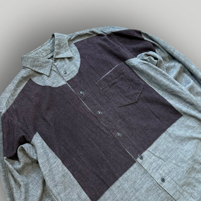 Issey Miyake IS 2000's Stripe Cotton Shirt M