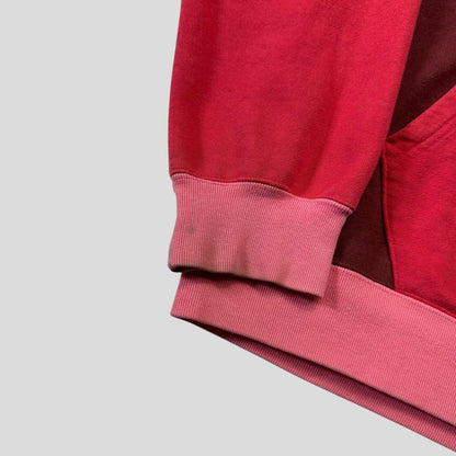 Bape OG 2005 Red Camo Spellout Full Zip Hoodie - L/XL