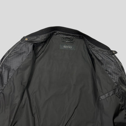 Gucci 2012 Nylon Monogram GG Web Logo Bomber Jacket - IT52 (L)