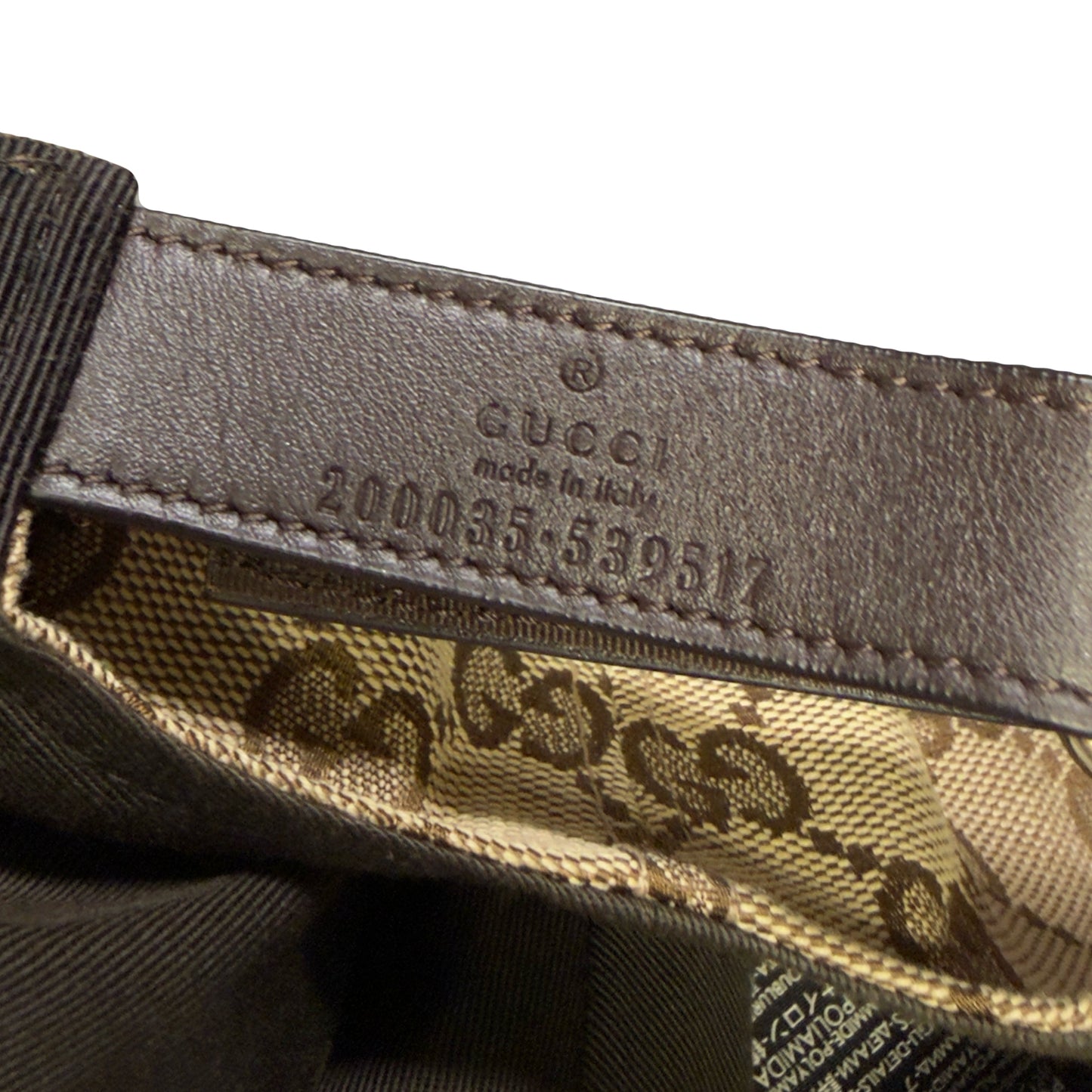 Gucci Monogram Cap In Tan (L) | O/S, Tan